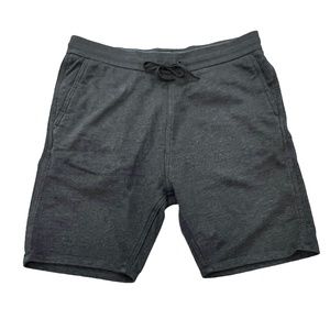 LEVIS BLACK DRAWSTRING ELASTIC WAIST SWEAT SHORTS - BLANK BLACK TAB